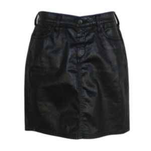 BIG STAR Skirt, 30, Kara, Coated, Black, Pockets, Short, Zipper fly